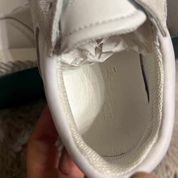 New $495 Buscemi kids shoes size 29 white trio - Picture 9 of 12